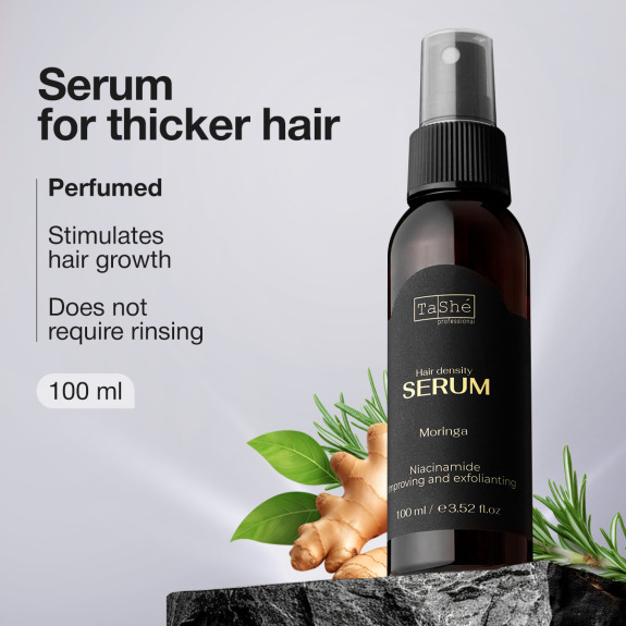 Tashe Professional Hair Growth Serum Moringa No Rinse Off Rosemar Ginger Green Tea Stimulate